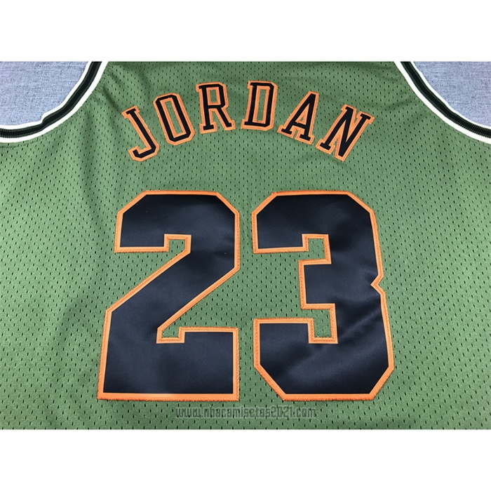 Camiseta Chicago Bulls Michael Jordan #23 Mitchell & Ness 1997-98 Verde2